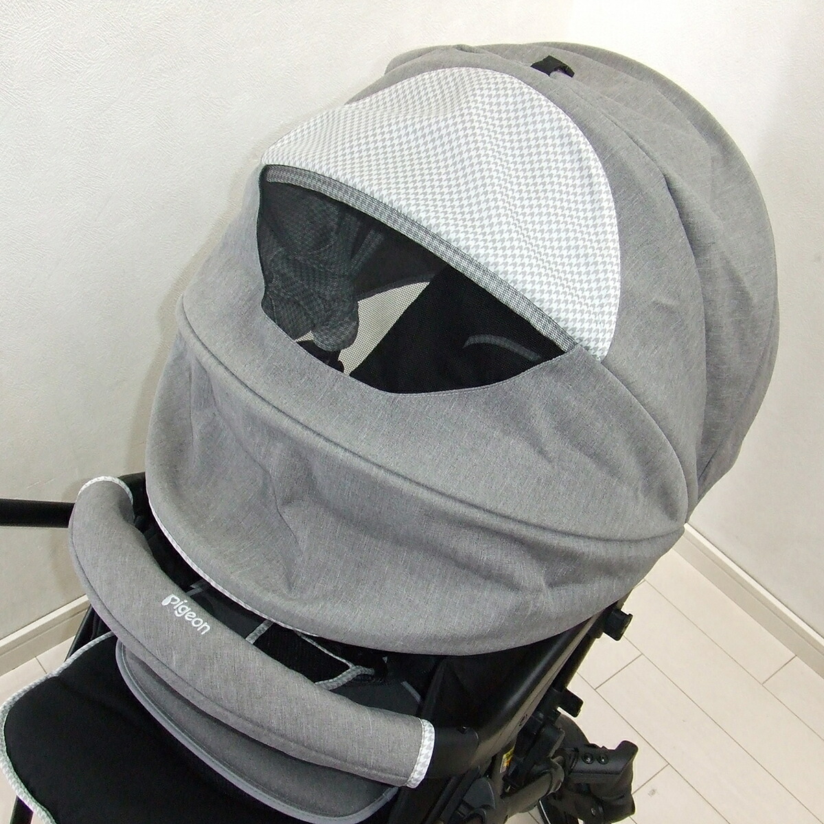 フレームタイヤ新品 Pigeonランフィリノンベビーカー グレー 早い者