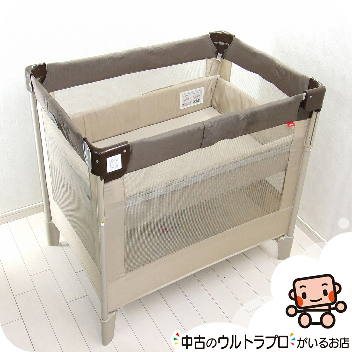 楽天市場】ベビーベッド 中古 アップリカ ココネルエアー aprica