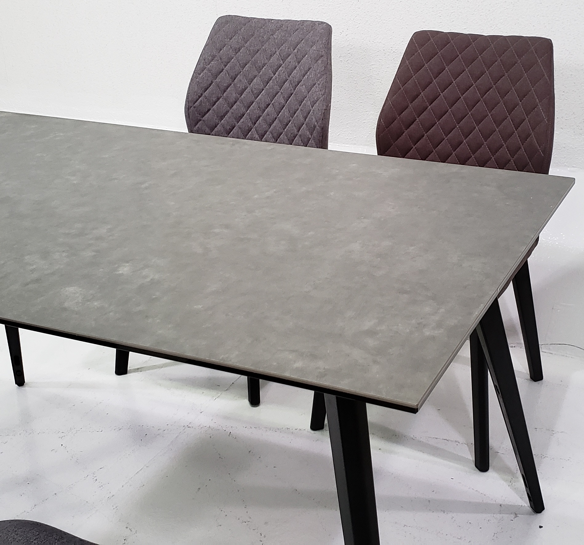 楽天市場】ダイニングテーブル 単品 グレー セラミック 4人掛け 幅