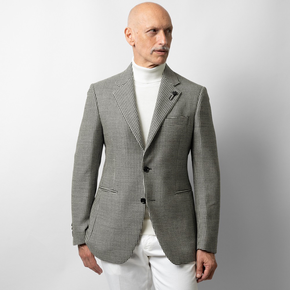 楽天市場】【返品不可】ラルディーニ LARDINI ジャケット 千鳥柄