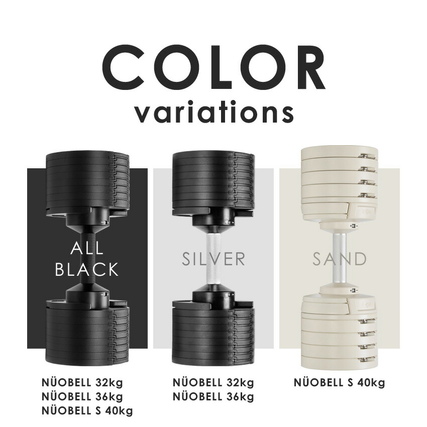楽天市場】可変式ダンベル NUOBELL ヌオベル フレックスベル 32kg 36kg