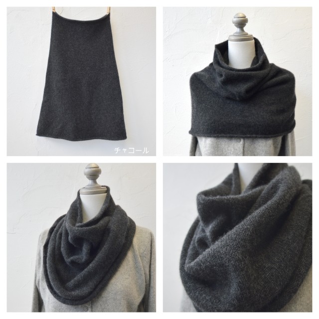 楽天市場】evam eva(エヴァムエヴァ) カシミヤ ループストール