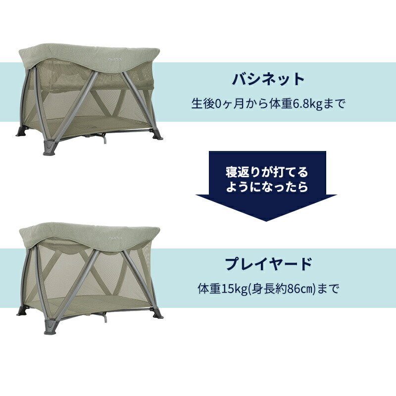 楽天市場】nuna ヌナ トラベルコット セナ エア タイム sena aire