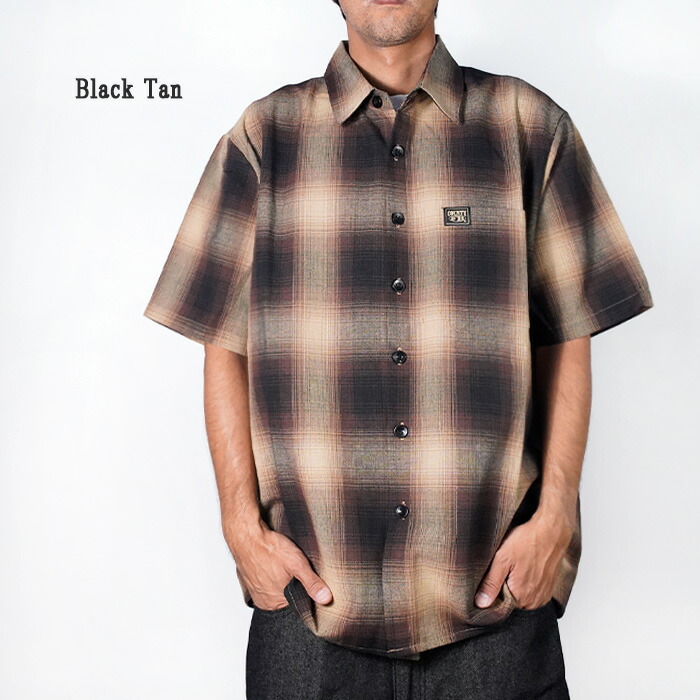 楽天市場】レビューでクーポン☆ FB カウンティ 半袖チェックシャツ