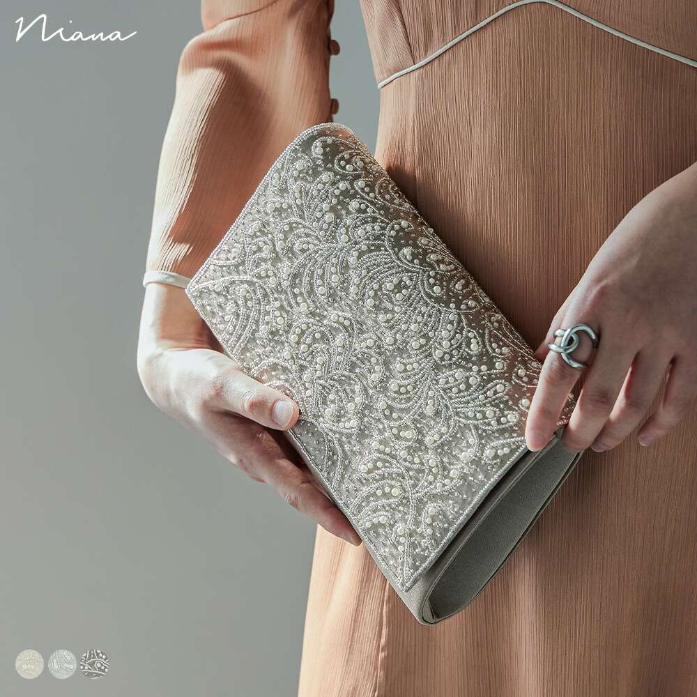 楽天市場】パーティー クラッチ パーティーバッグ ハンドバッグ パール