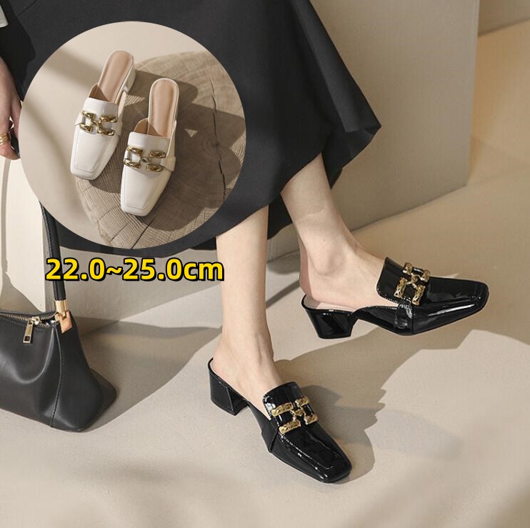 楽天市場】スクエアトゥ サンダル レディース 22.0~25.0cm パンプス