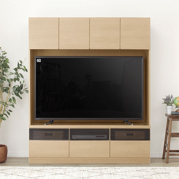 楽天市場】[幅150cm] 上置き付き壁面ユニットTVボード (ウォーレン 150