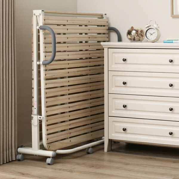 楽天市場】幅208cm 折りたたみベッドハイタイプ (NA) 折りたたみベッド