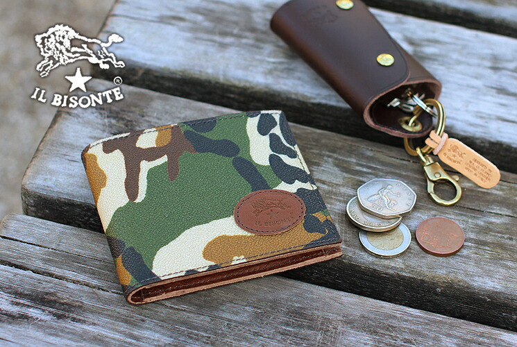 楽天市場】イルビゾンテ 財布 二つ折り財布 迷彩二つ折り財布 54_1_