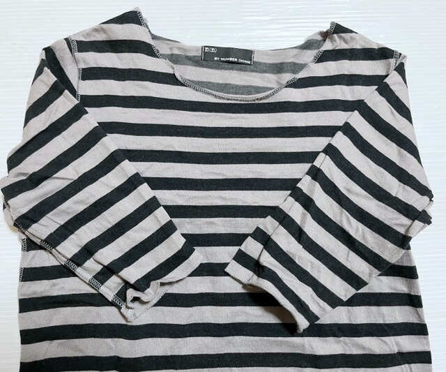 楽天市場】NUMBER (N)INE（ナンバーナイン） ボーダー五分袖