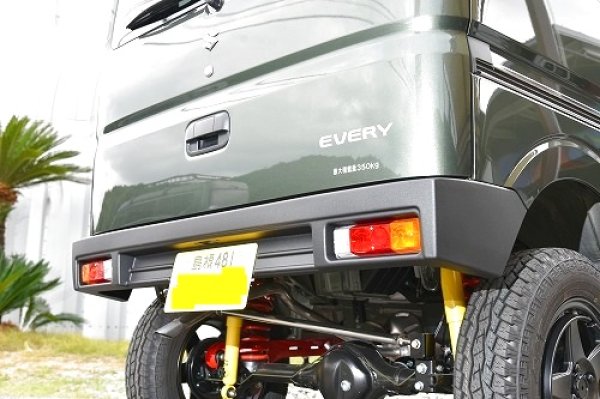 楽天市場】エブリイDA17 リヤバンパー ABS製 国産テール付き 未塗装