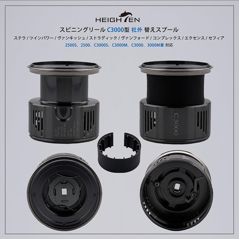 楽天市場】リール スプール 深溝 C3000 替えスプール ステラ/ツイン