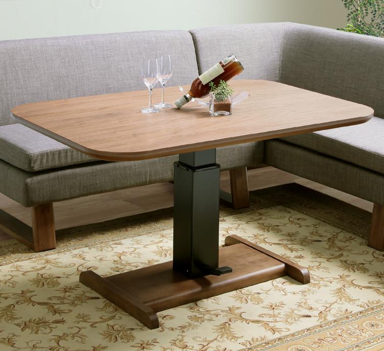 楽天市場】昇降 ダイニングテーブル 昇降テーブル 幅120cm