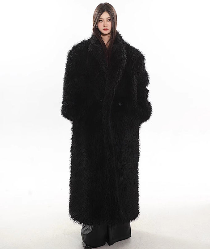 楽天市場】ファーコート フォクス フェイクファーコート レディース