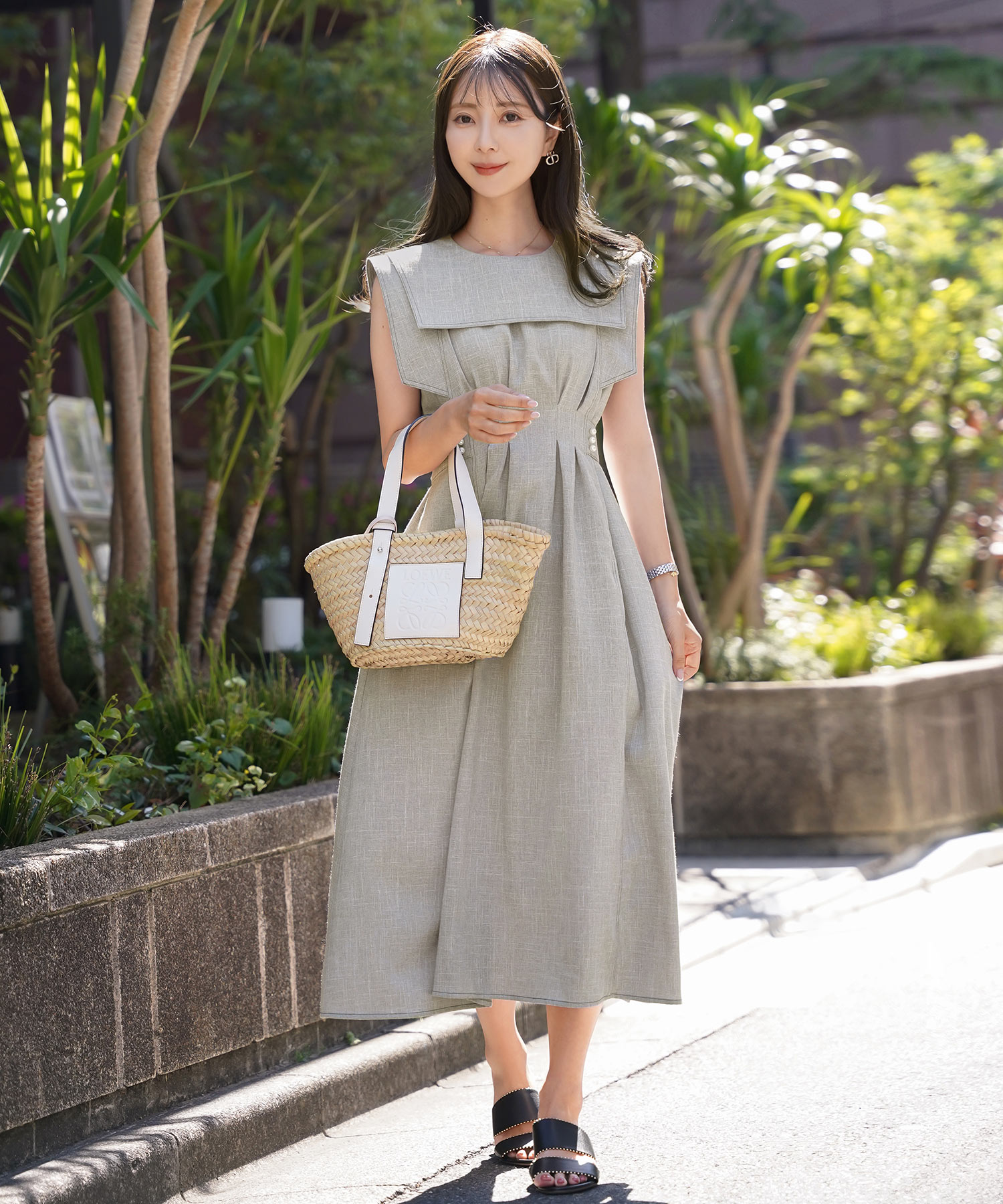 楽天市場】配色ステッチ セーラーカラー ワンピース le reve vaniller