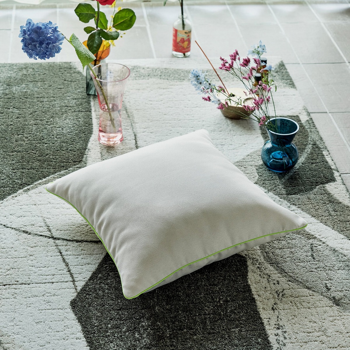 楽天市場】背当クッションカバー おしゃれ パイピングクッションカバー