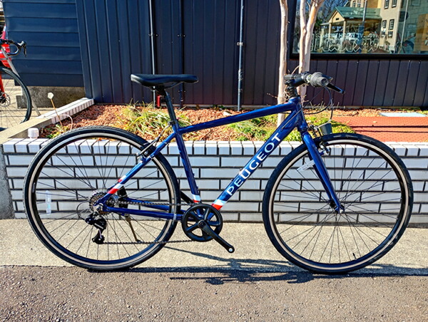 クロスバイク ネイビー アルミフレームpecha!⭕️ クロスバイク