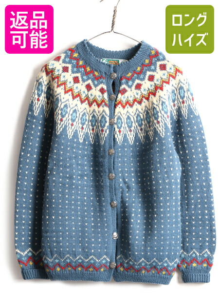 楽天市場】70s 手編み ノルウェー製 □ NORSK HUSFLID ノルディック 総