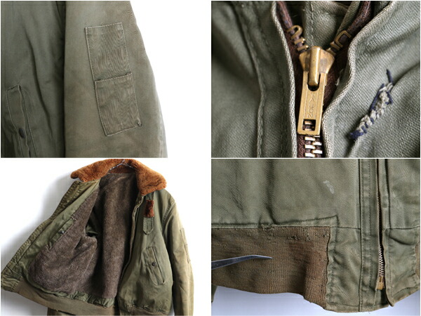 楽天市場】40's ビンテージ ☆ 民間 アルパカ ライナー付き B-15
