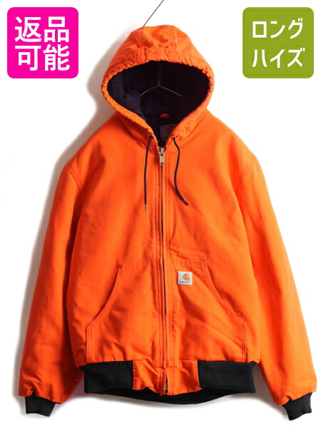 グラスワンダー Carhartt アクティブ L オレンジ アメリカ製 USA製
