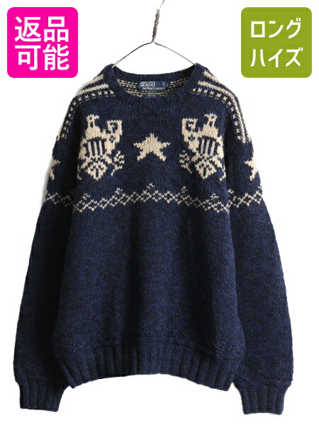 楽天市場】手編み ポロ ラルフローレン サンダーバード スター ウール