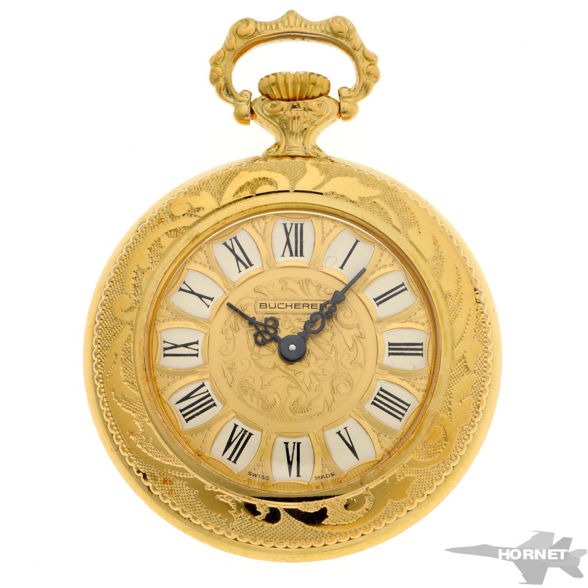 稼働 BUCHERER ブッヘラー 時計 裏スケ 手巻き ゴールド 正規品