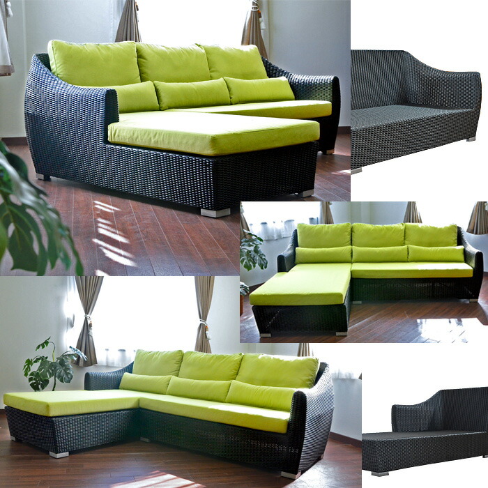 楽天市場】カウチソファー L字 2人掛け 3人掛け 《W225cm D171cm