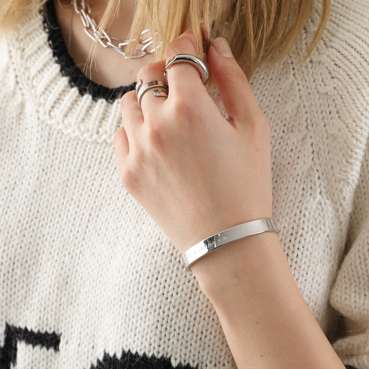 楽天市場】MM6 エムエムシックス メゾンマルジェラ バングル SM6UY0038