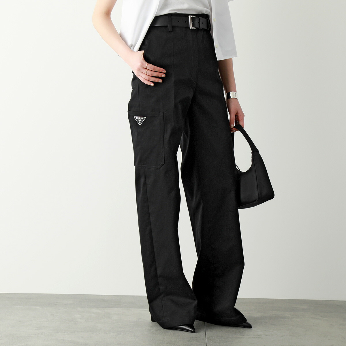 楽天市場】PRADA プラダ ギャバジン ギャバジン ストレッチ パンツ