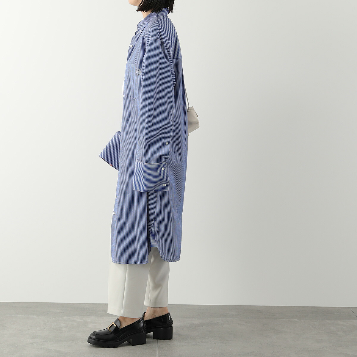 楽天市場】LOEWE ロエベ 長袖シャツ エロンゲイテッド シャツドレス