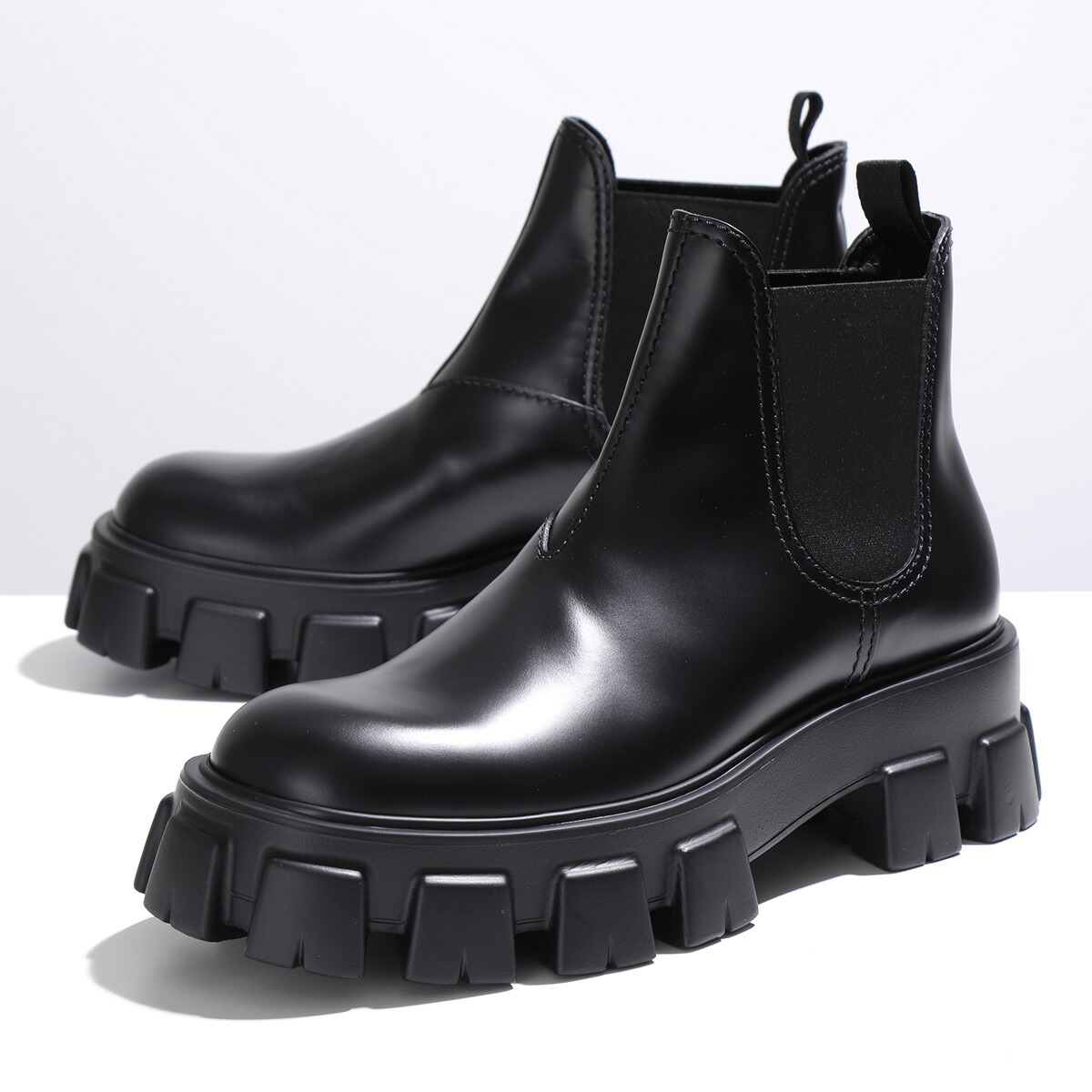 楽天市場】PRADA プラダ チェルシーブーツ 2TE174 B4L メンズ モノリス
