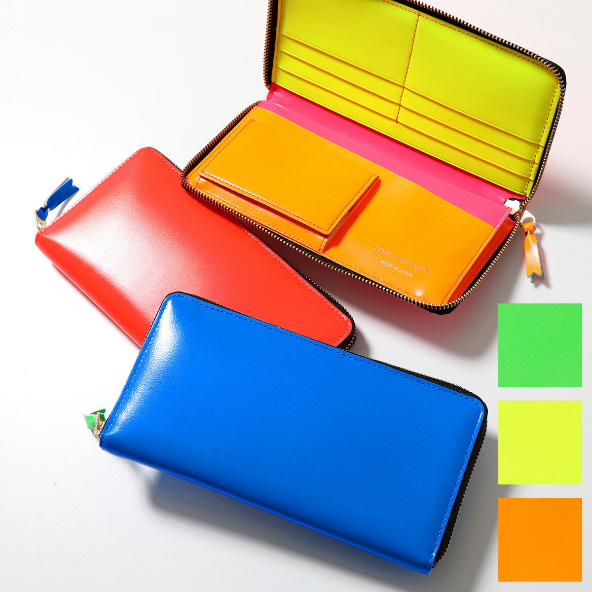 楽天市場】COMME des GARCONS コムデギャルソン 長財布 SUPER FLUO