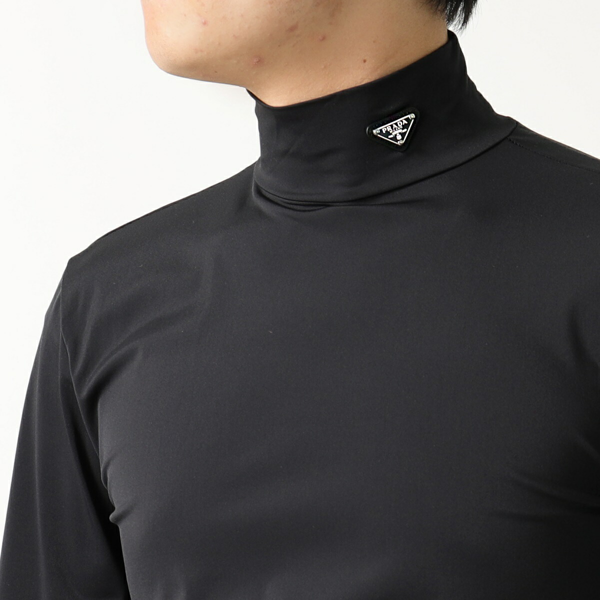 楽天市場】PRADA プラダ モックタートルネックジャージ UJL188 10Q0