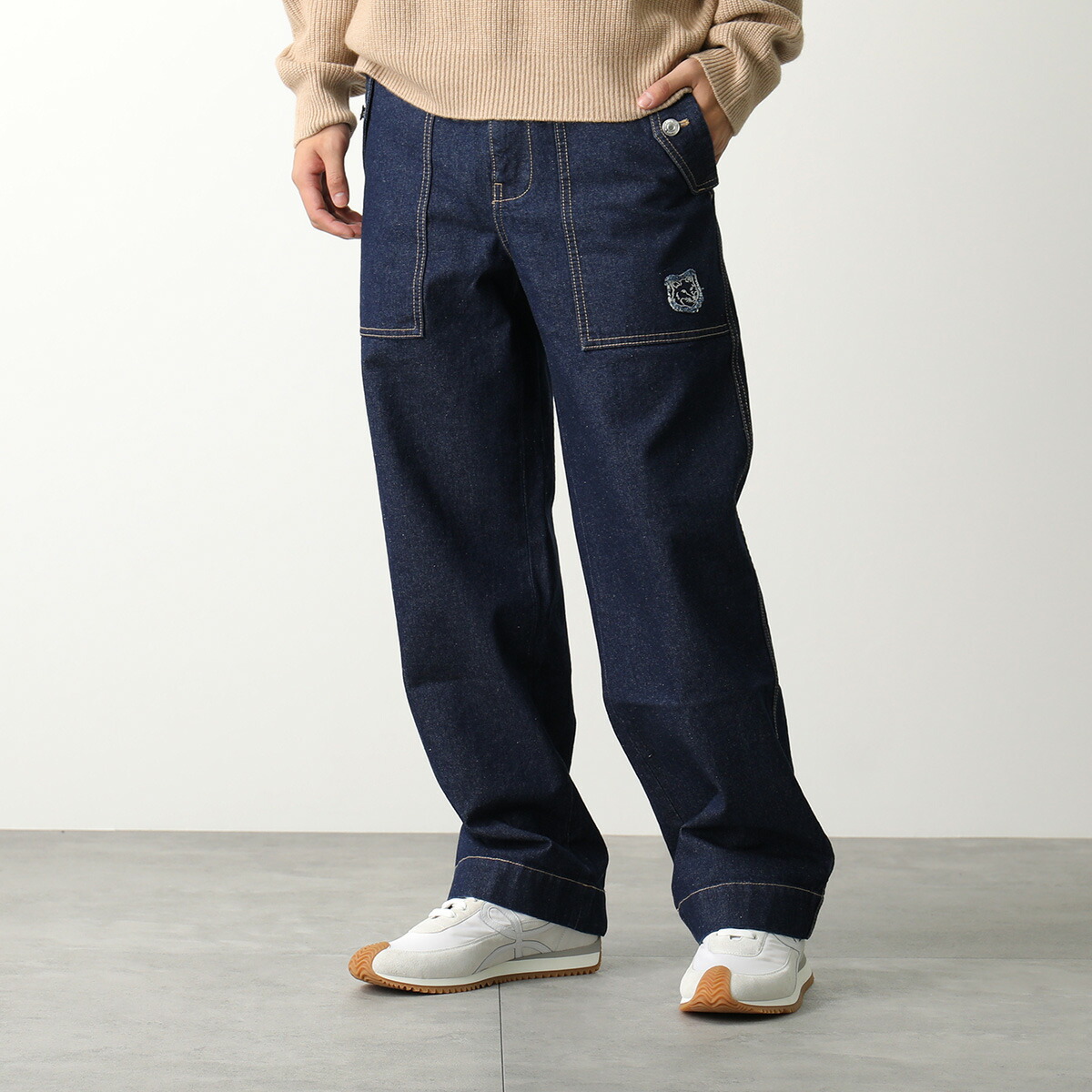 楽天市場】MAISON KITSUNE メゾンキツネ ジーンズ FOX HEAD PATCH