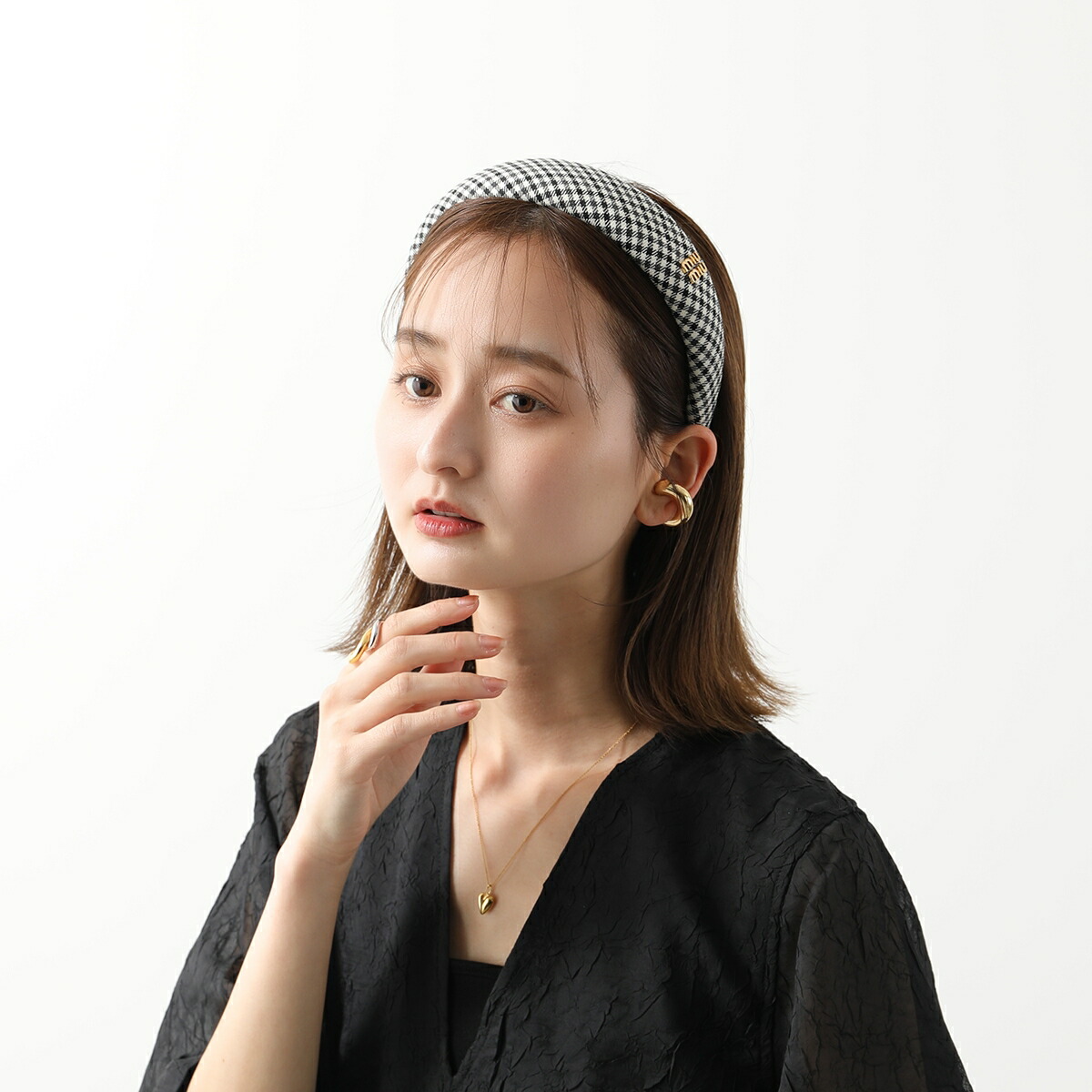 楽天市場】MIUMIU ミュウミュウ カチューシャ 5IH025 2F9H レディース