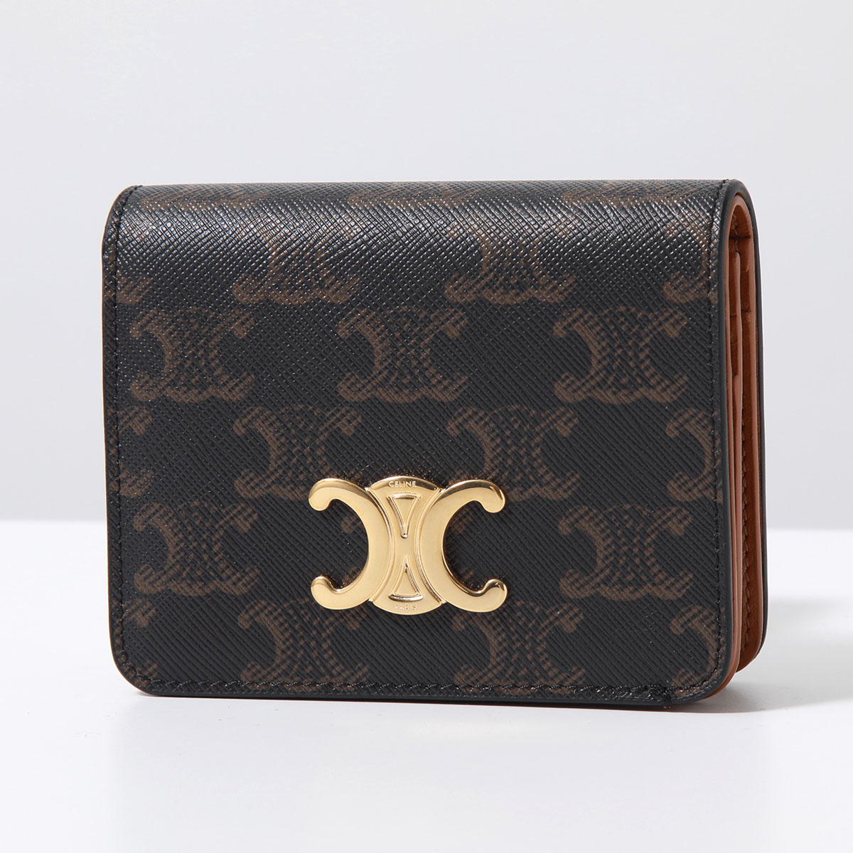 楽天市場】CELINE セリーヌ 二つ折り財布 Triomphe Compact Wallet