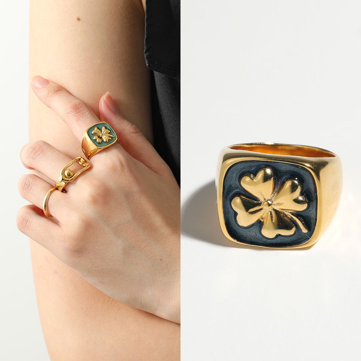 楽天市場】GOOSSENS PARIS グーセンスパリ リング Talisman Clover