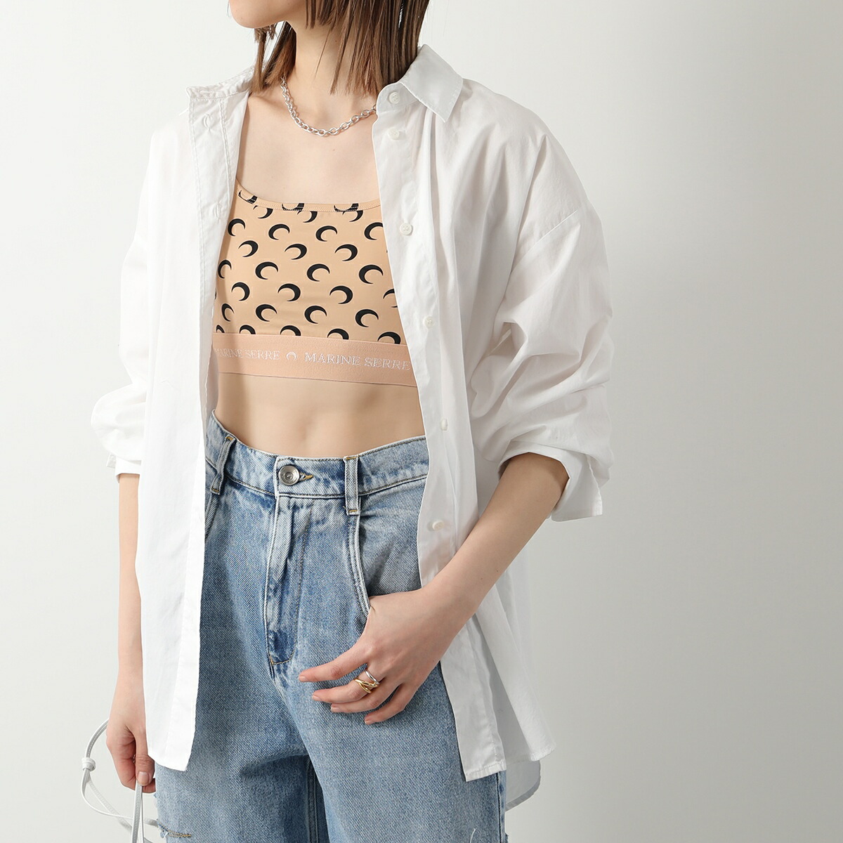 楽天市場】Marine Serre マリーン セル スポーツブラ WUW055 CJER0001