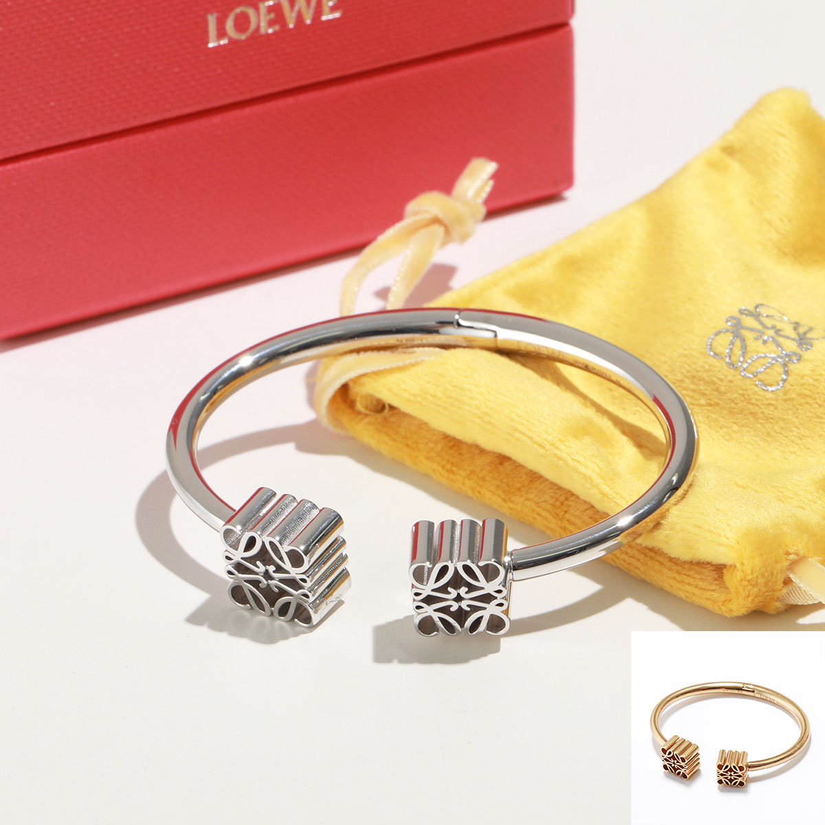 楽天市場】LOEWE ロエベ バングル ANAGRAM CUFF アナグラム カフ