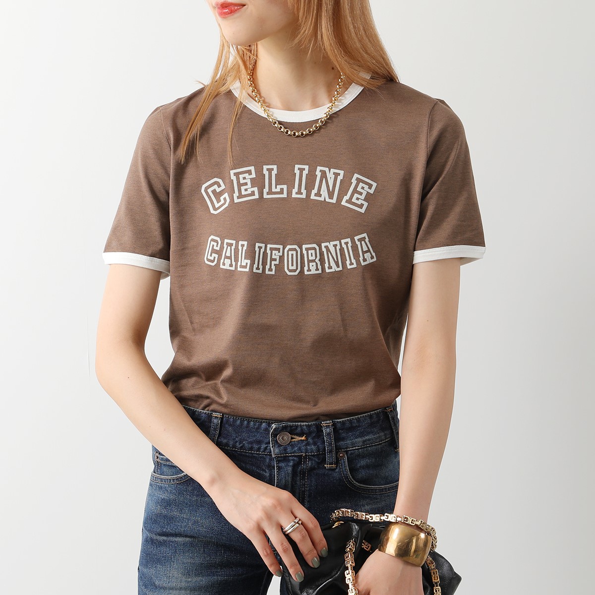 楽天市場】CELINE セリーヌ 半袖 Tシャツ 2X17H671Q.19VO 2X17H671Q