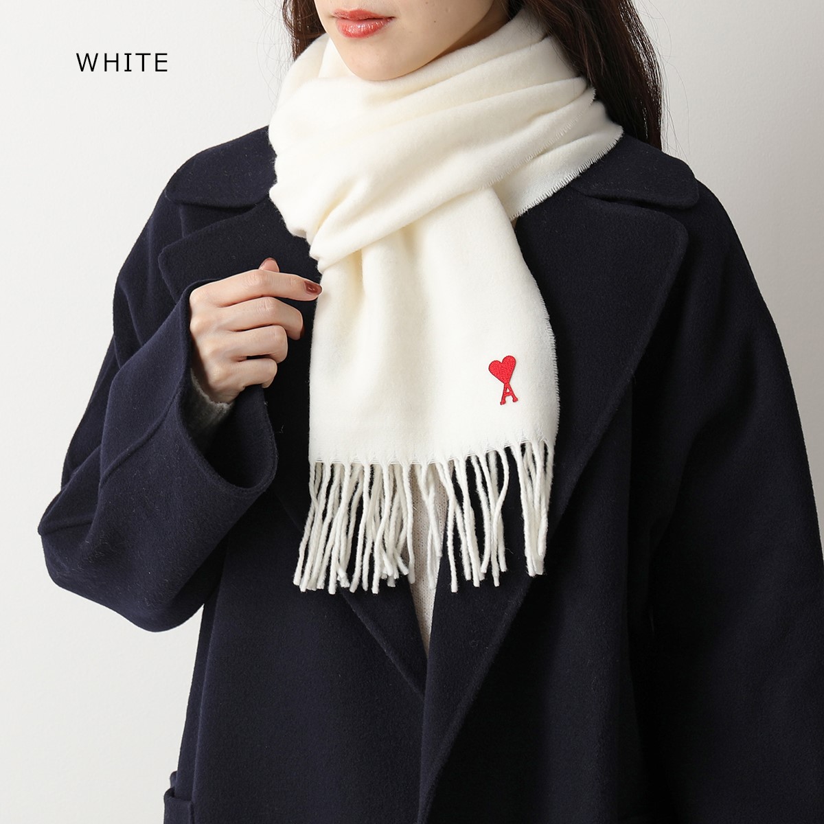 楽天市場】ami paris アミ パリス マフラー USF405.334 レディース