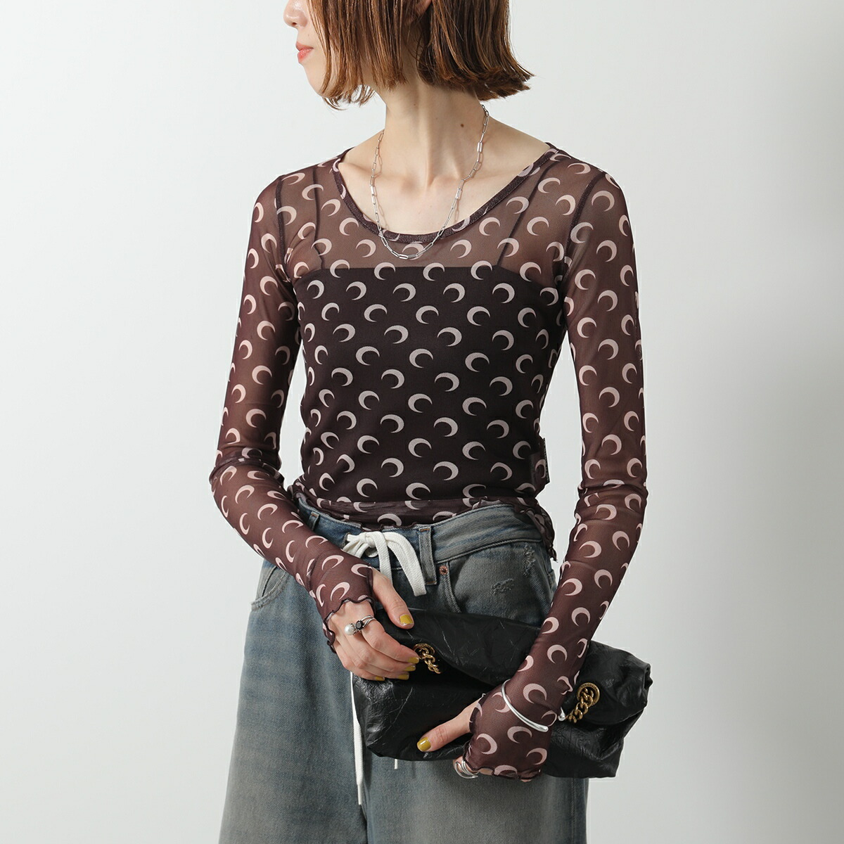 楽天市場】Marine Serre マリーン セル ロンT カットソー RECYCLED