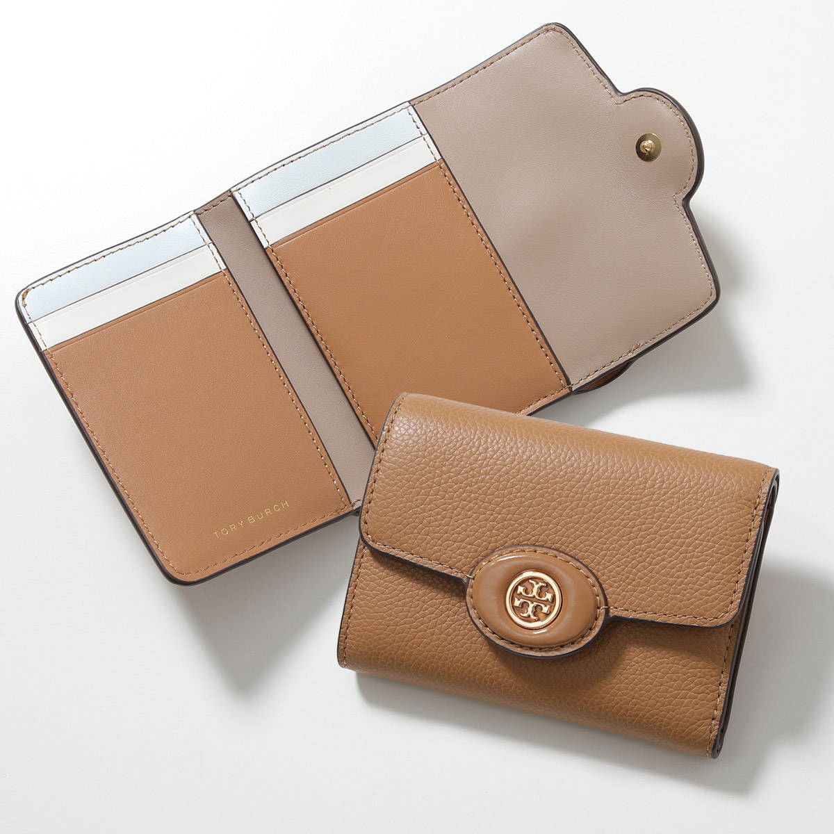 楽天市場】TORY BURCH トリーバーチ 三つ折り財布 Robinson Pebbled