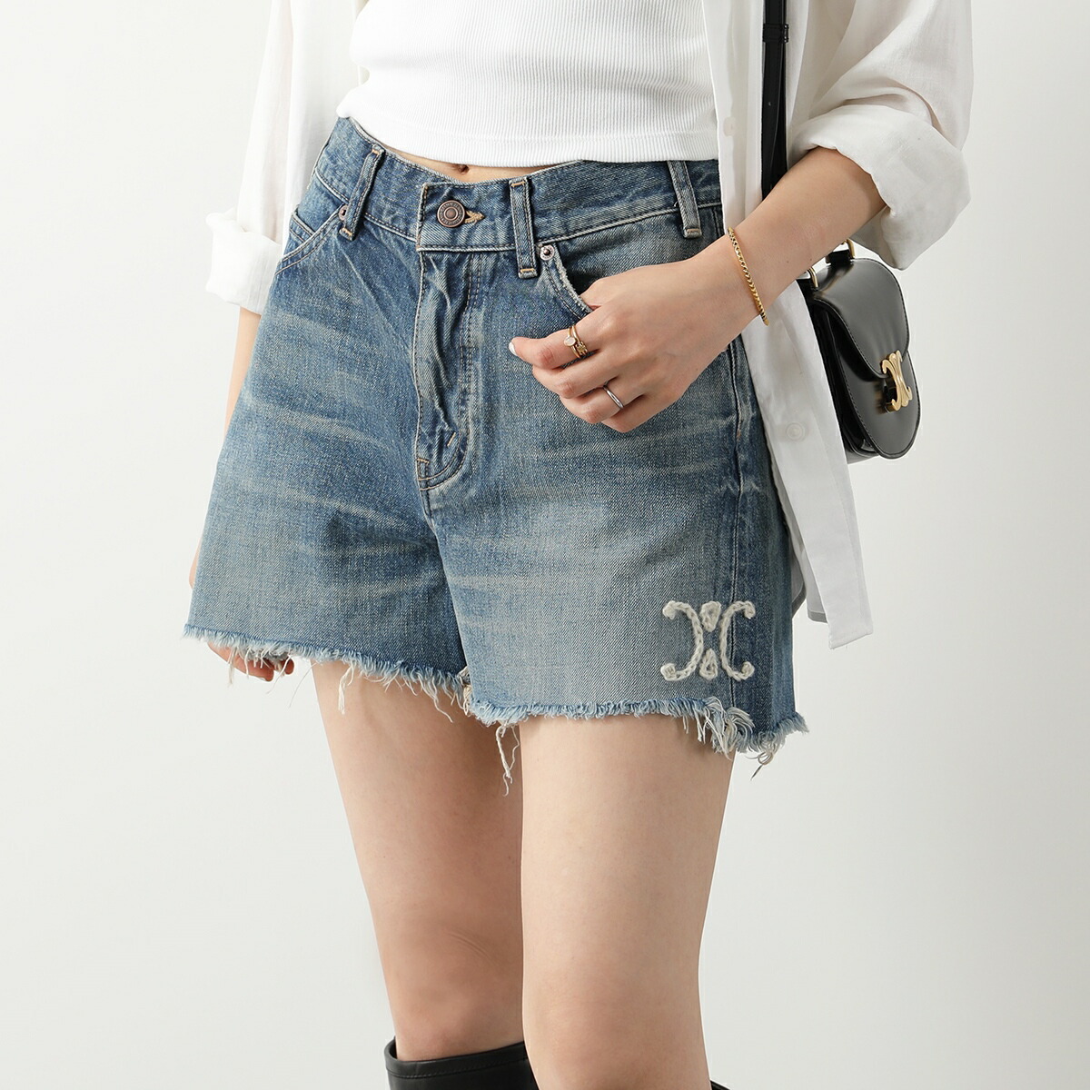 楽天市場】CELINE セリーヌ スケートショートパンツ 2N12B519X.08EL