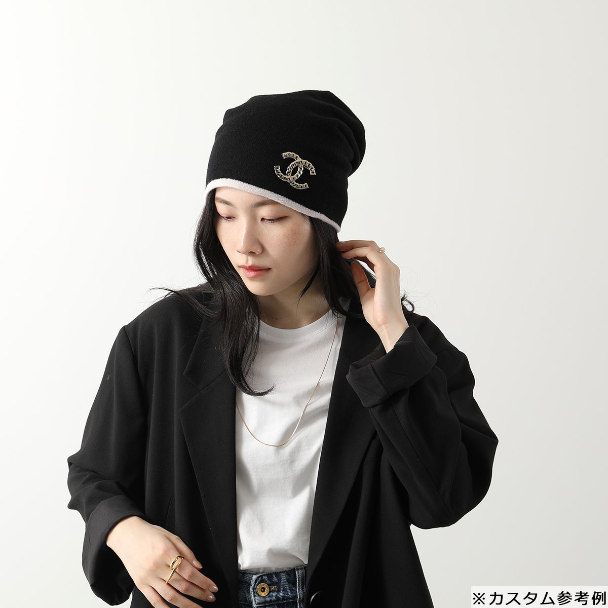 楽天市場】CHANEL シャネル ニット帽 AAA204 B17041 レディース