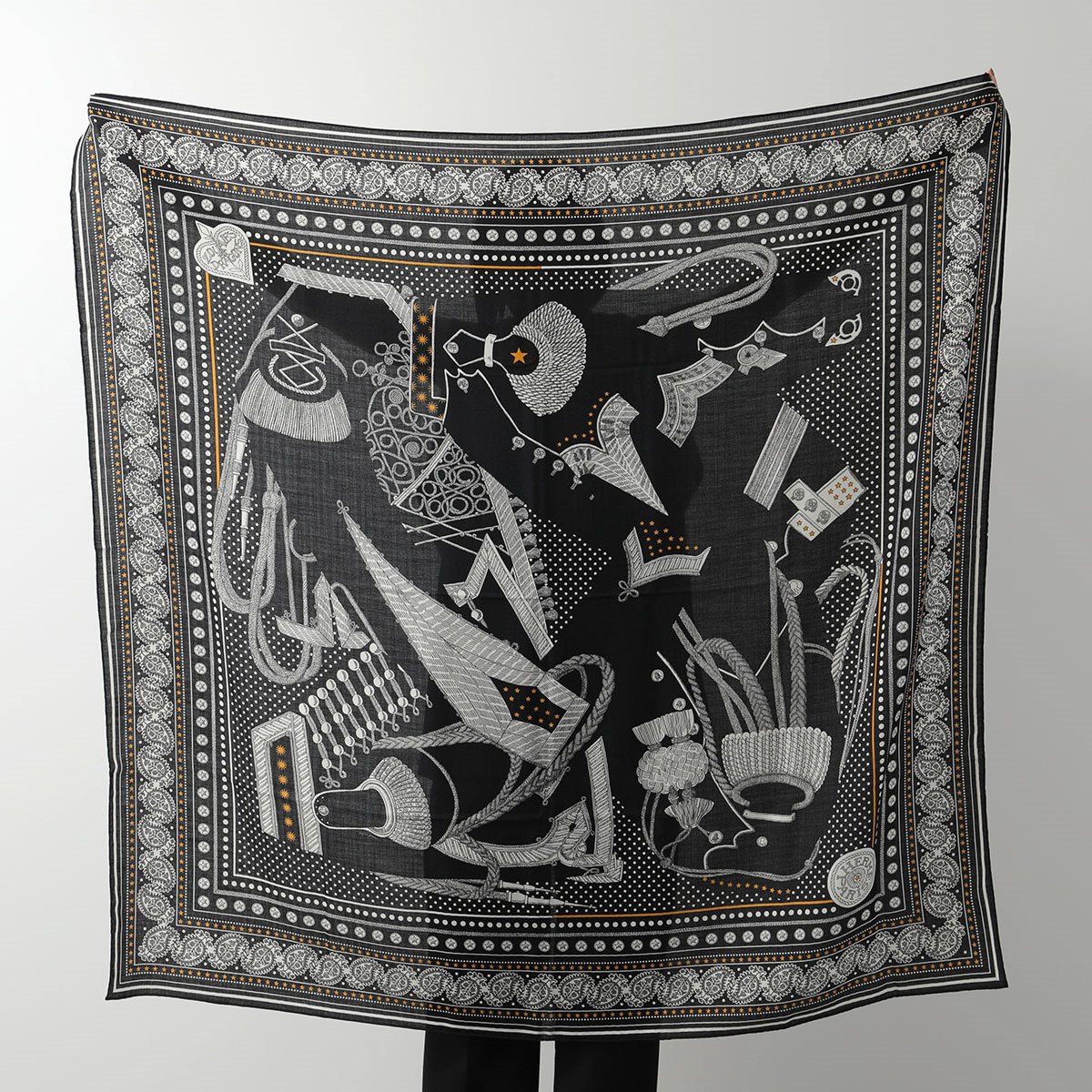 楽天市場】HERMES エルメス スカーフ カシシル 140×140 カレ ジェアン