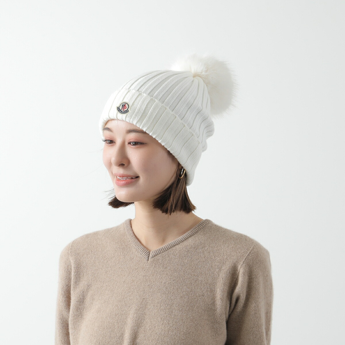 楽天市場】MONCLER モンクレール ニット帽 3B00027 M1131 レディース