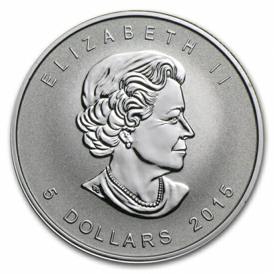 楽天市場】即納・追跡可 新品未使用 2015 カナダ メイプル銀貨 1オンス
