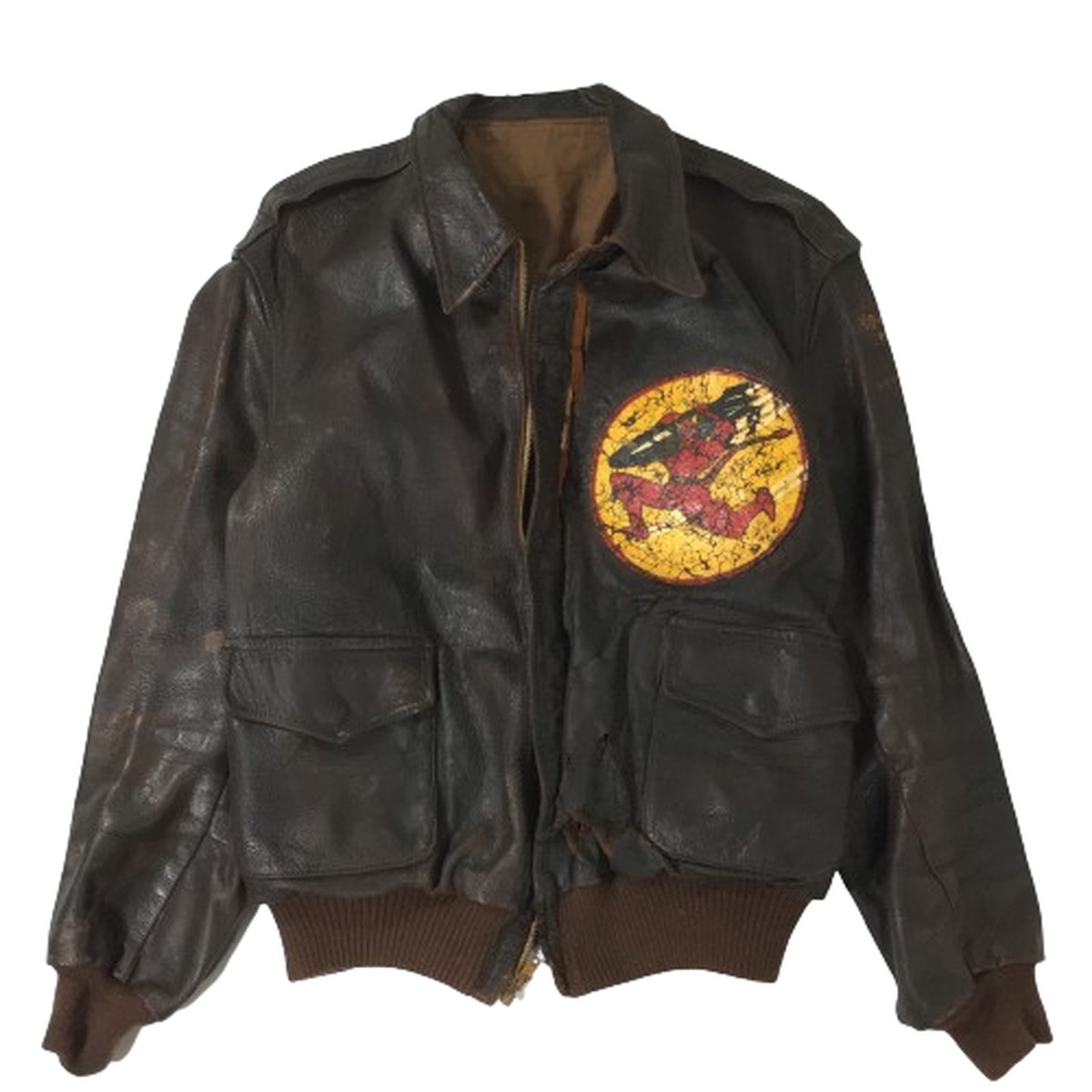 楽天市場】40s VINTAGE USAAF A-2ジャケット スコードロン 実物 【中古