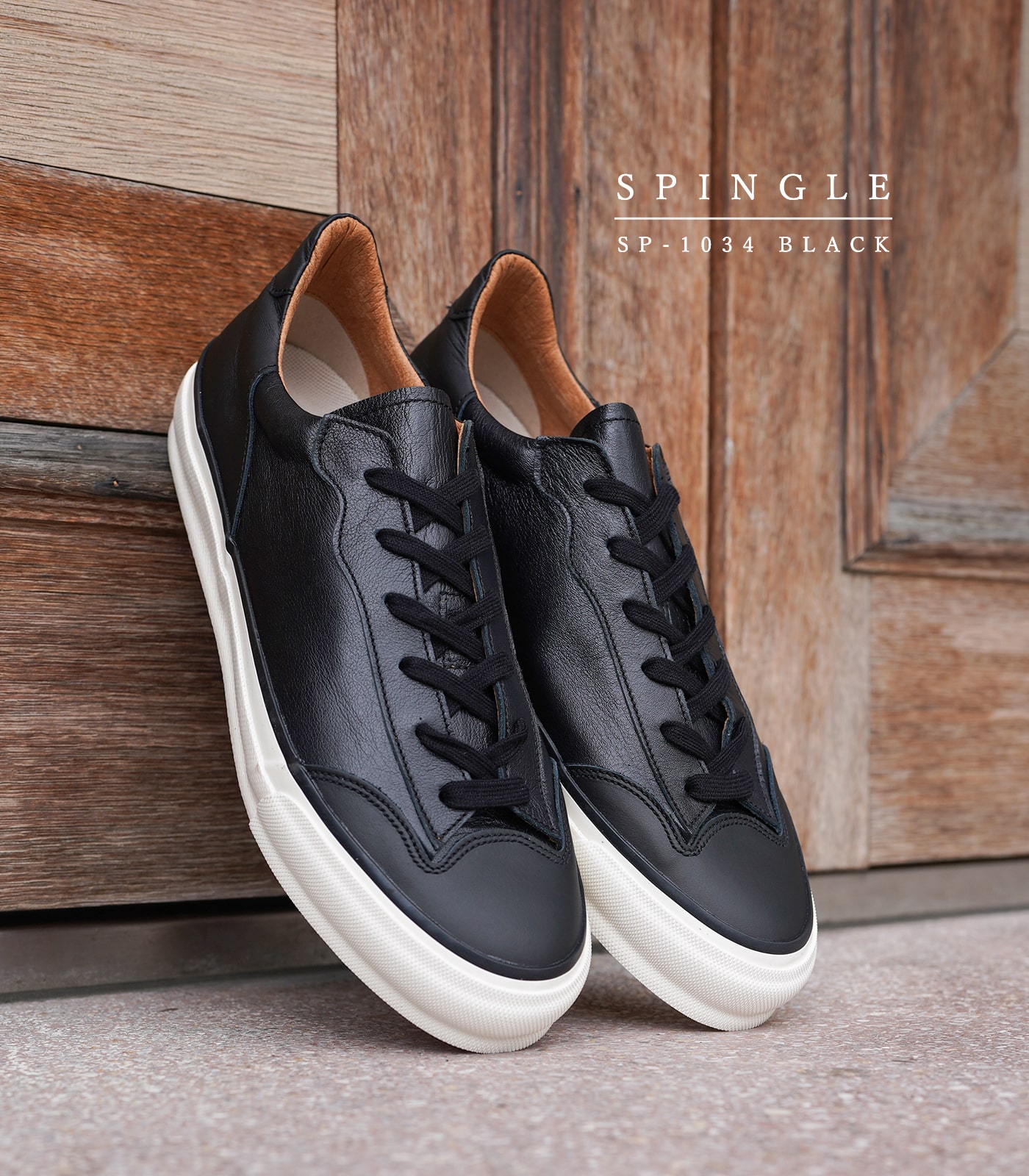 楽天市場】スピングル メンズ スニーカー ブラック ホワイト 黒 白 本
